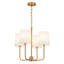 Montelle 4-Light Dimmable Fabric Shade Chandelier