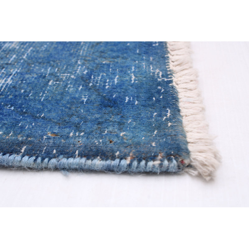 Tapis unique en laine noué à la main 9 pi 6 po x 12 pi 9 po New Age Drumanduff
