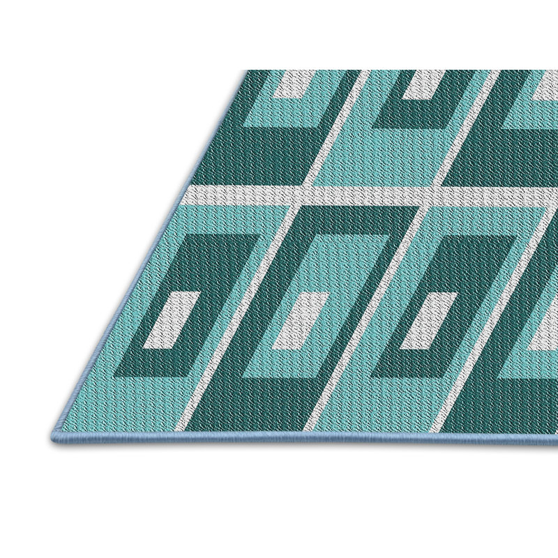 Pridemore Geometric Indoor Rug, Rectangle 4' x 6'
