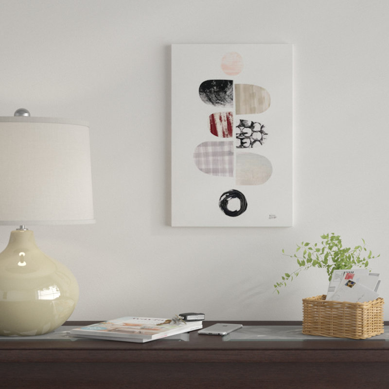 « mod neutrals i rosé » par melissa averinos, impression sur toile, H 40 po x l 26 po x P 1,5 po, Toile tendue, Pas de tapis