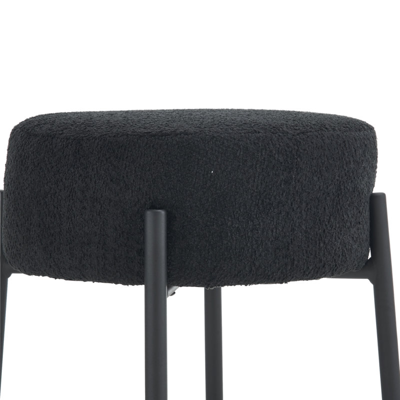 Tabouret de comptoir 24 Fawzi, Noir