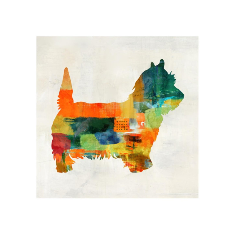 «Colorful Randonnée II» par Isabella Burton - impression non encadrée, Couche de verre, H 36 po x l 36 po