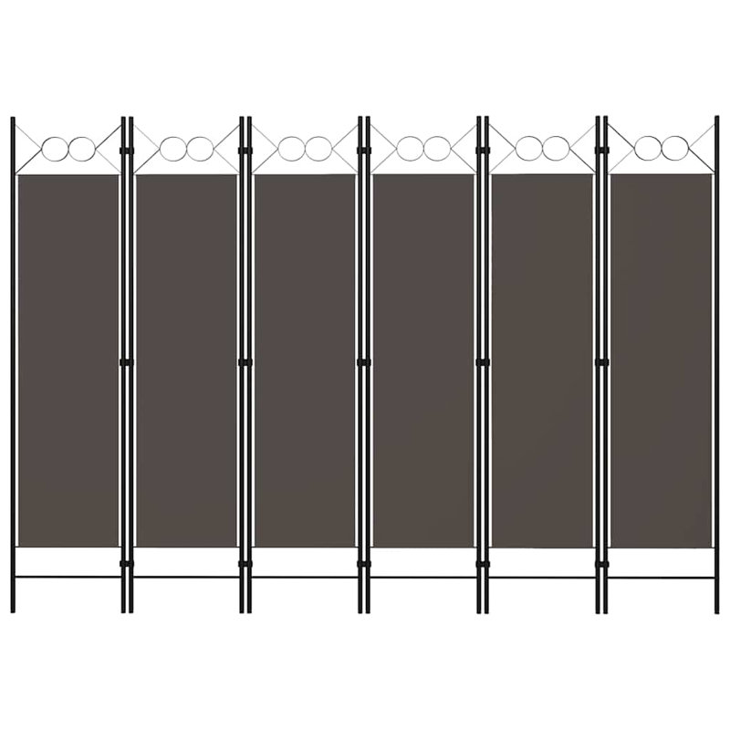 Cloison 6 cloisons 6 panneaux anthracite, Anthracite