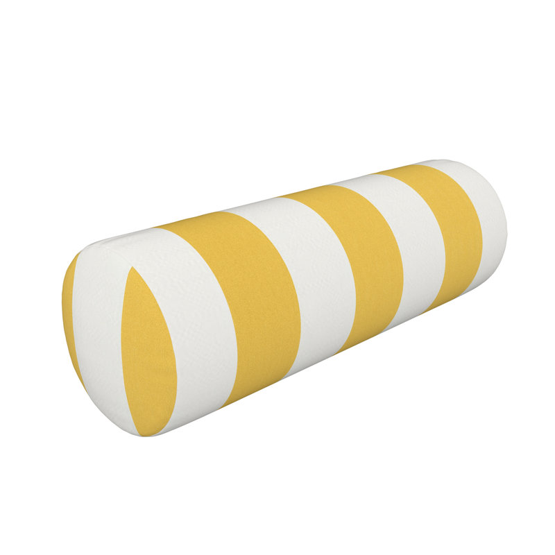 Coussin intérieur / extérieur Amala Sunbrella®, Voile à rayures tournesol cabana