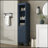 68" H Tall Bathroom Storage Cabinet With  Adjustable Shelves And One Drawer & Door, Storage Cabinet For Bathroom, Living Room, Entryway & Kitchen, Blue-1703382524