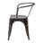 Johb Studio Ryland Modern Industrial Dark Grey Finished Metal Dining Chair-2032136523