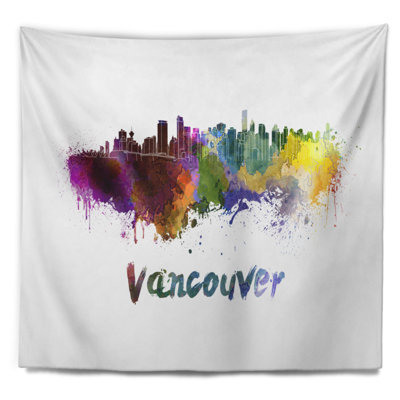 Tapisserie de skyline de vancouver Cityscape