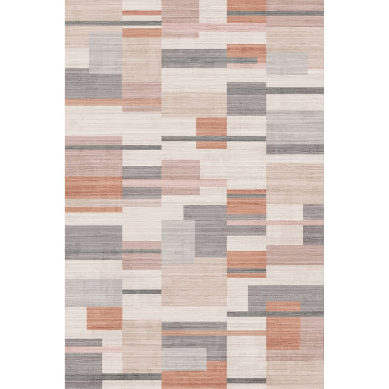 Erasmus 5'x7' Machine Washable Area Rug With Non-Slip Backing