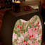 Armoire de rangement en bois massif à motif floral pour la maison