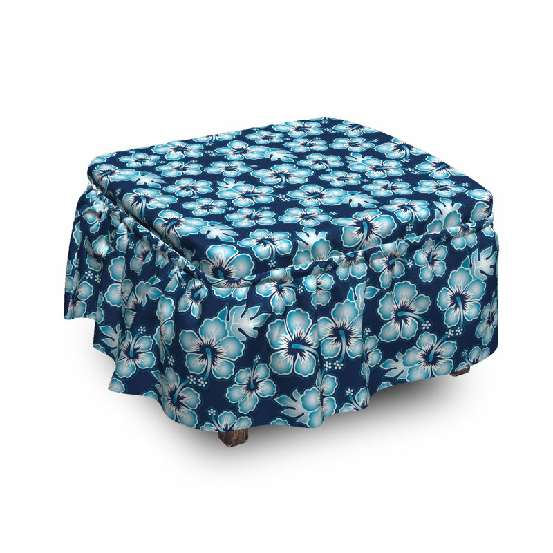 Box Cushion Ottoman Slipcover