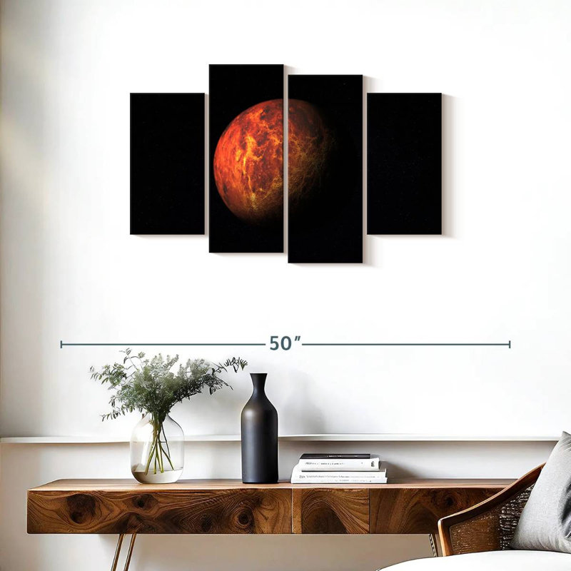 Oberle Planet Mars, 22"H x 36"W