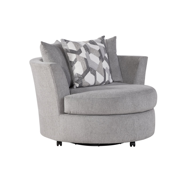Fauteuil pivotant gris Apollo