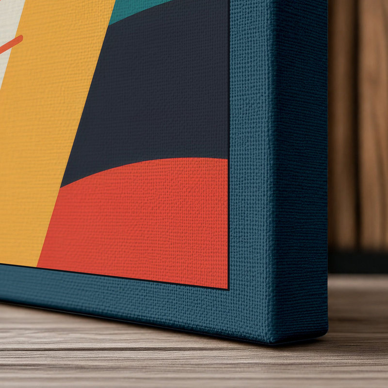 Print, 24x16 - 61.0 x 40.6 cm, Teal Border