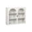 Glass Doors Modern Two-Door Wall Cabinet With Featuring Three-Tier Storage-194188401