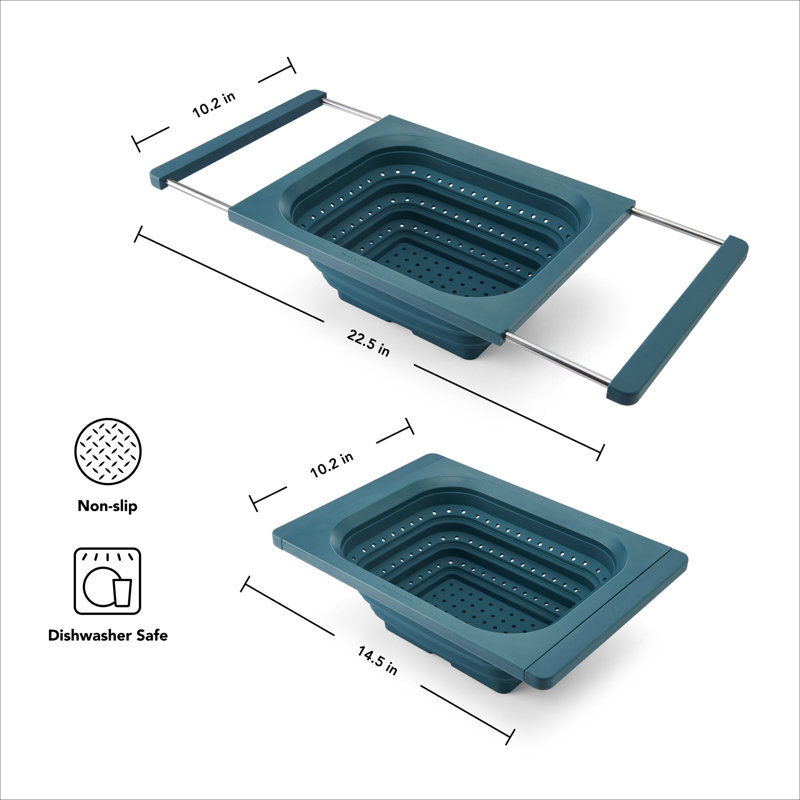 Kitchenaid Collapsible Colander, Blue