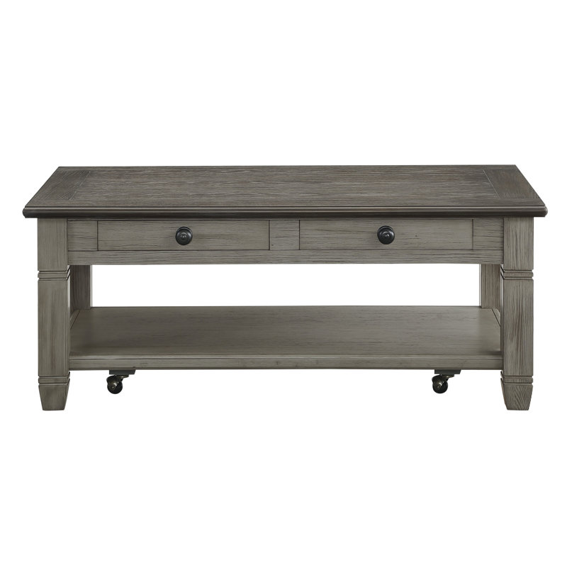 Console Nicoel, H 20 po x l 48 po x P 26 po, Gris antique