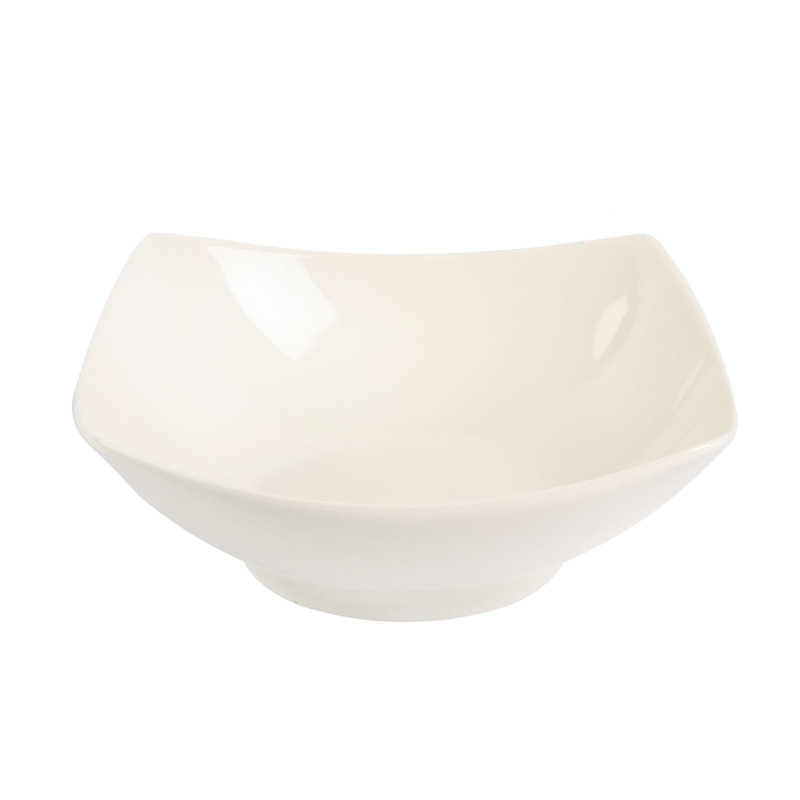 White Square Porcelain 12-Piece Dinnerware Set