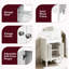 Meuble-lavabo 24 po avec lavabo simple en céramique-887088250