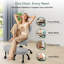 Chaise de bureau ergonomique avec repose-pieds réglable pour les jambes croisées, chaise de bureau à roulettes pour le bureau personnel, la méditation et le TDAH-1253798153