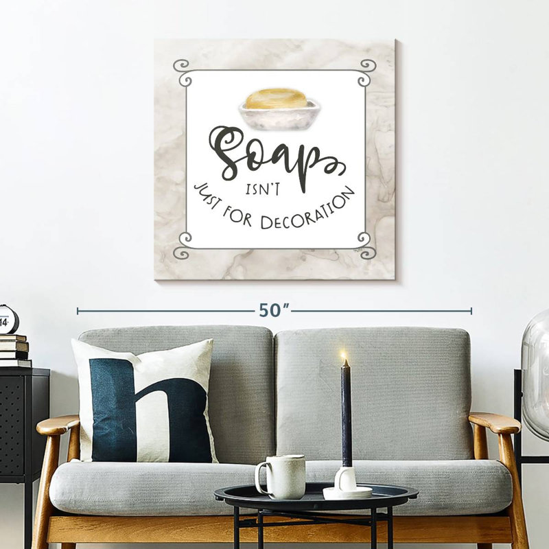 Bath Humor Soap, 30" H x 30" W