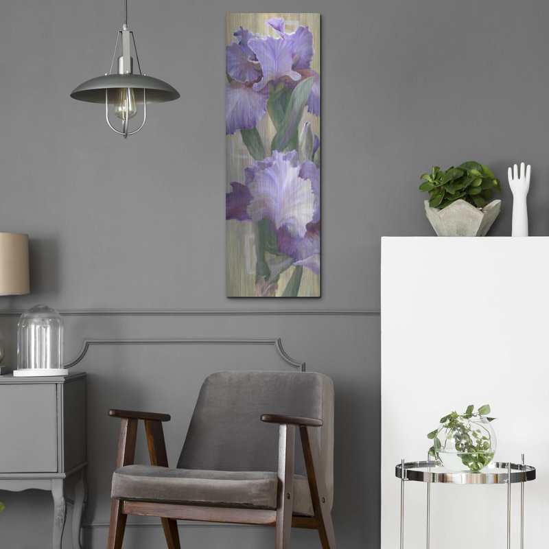 " Iris Ii " by Jan McLaughlin, 36" H x 12" W