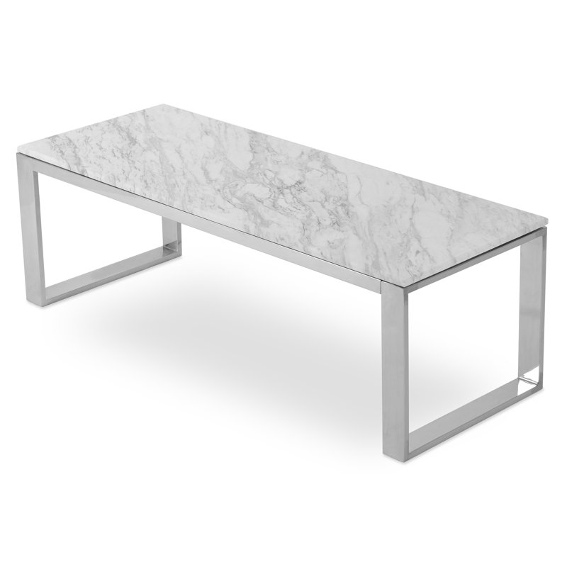 Calvin Sled Coffee Table, 16" H x 48" L x 18" W