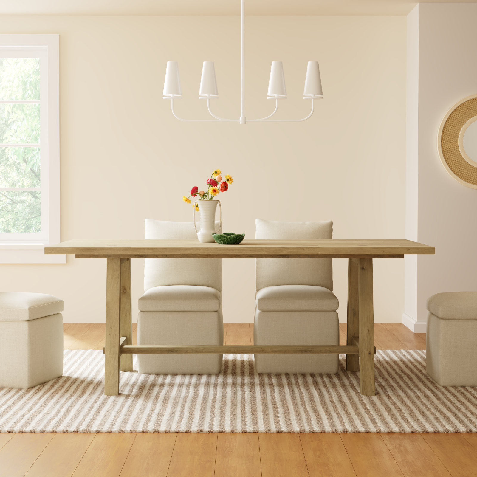 Alexa 79'' Dining Table, Brushed Smoke