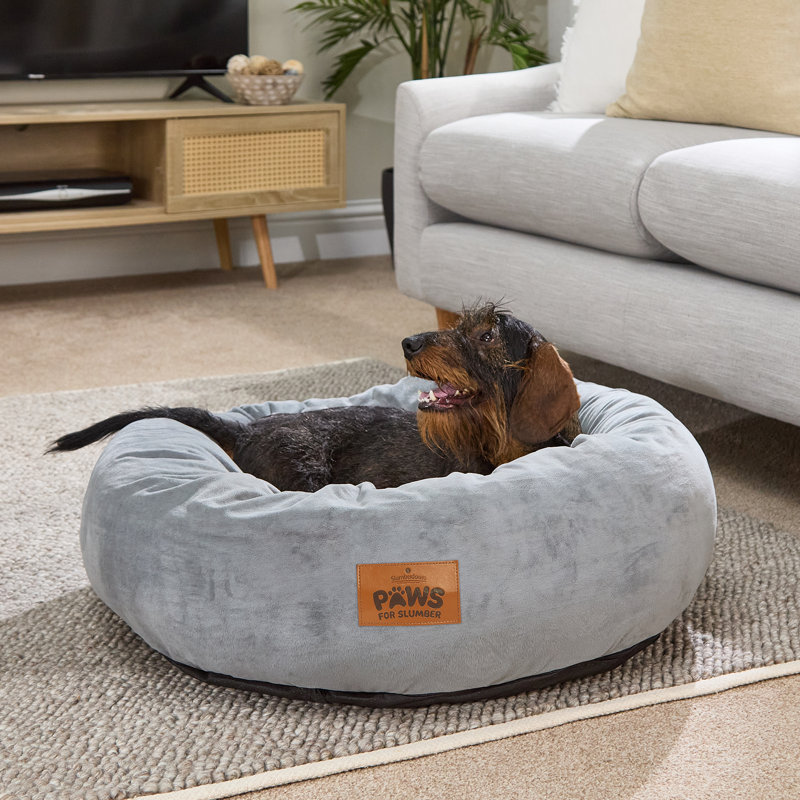 Slumberdown Paws for Slumber Donut Pet Bed, Large (41 - 70 lbs), Large (75cm W x 24cm D x 75cm H), Grey