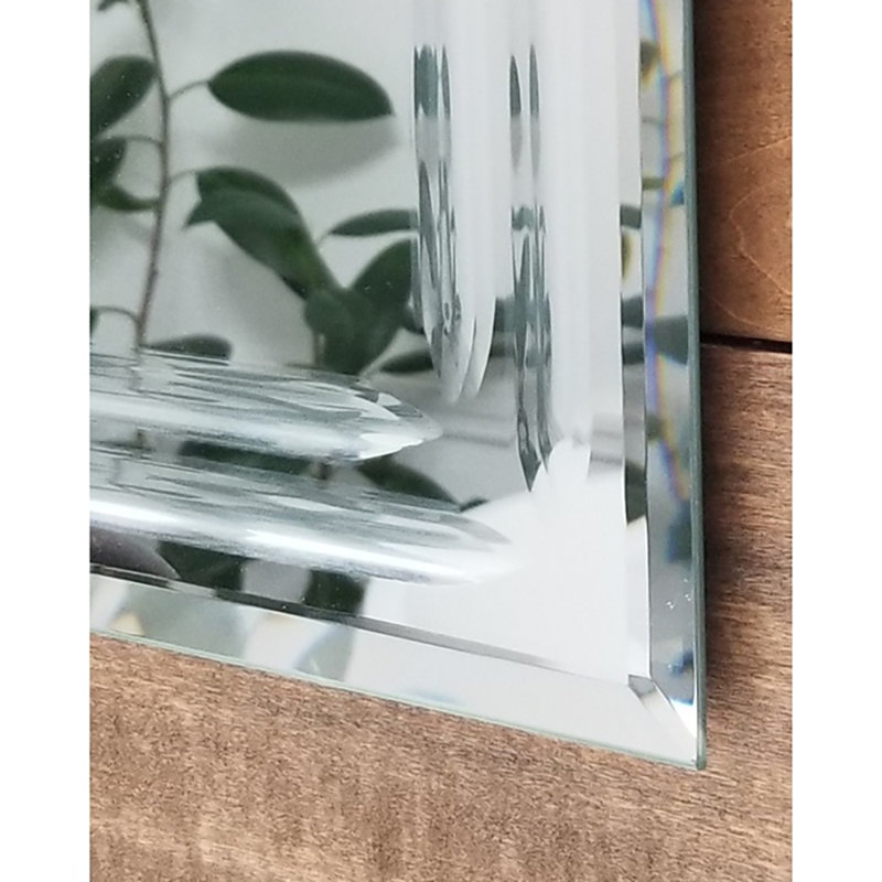 Miroir biseauté moderne et contemporain Humbert, H 31,5 po x l 23,6 po