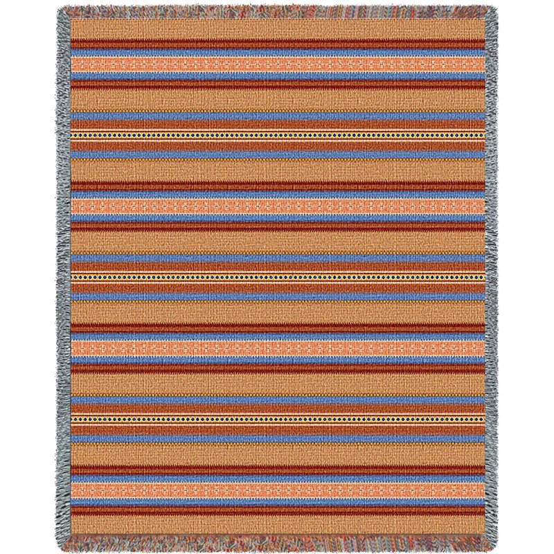 Jeté Pure Country Weavers Saddleblanket Sky, Brun et bleu