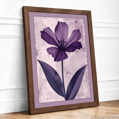 Purple Petals Botanical - Framed Print
