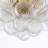 Artistica 32" 8-Light Round Modern Brass Ribbed Bubble Glass Chandelier