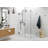 Illume 48 in. x 36 in. x 78 in. 90-degree Fully Frameless Wall Hinged Glass Shower Enclosure-90627949