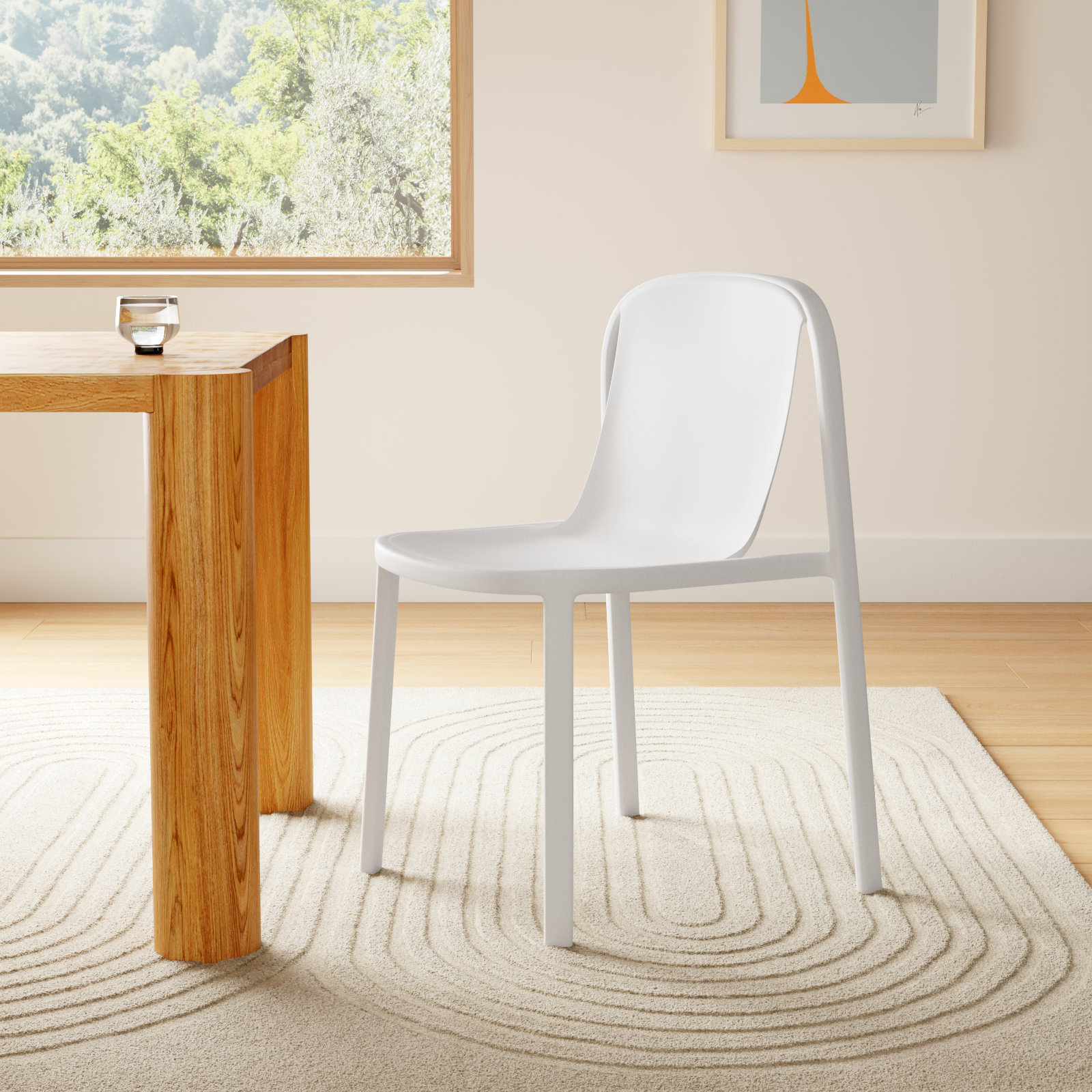 Decade Side Chair, White