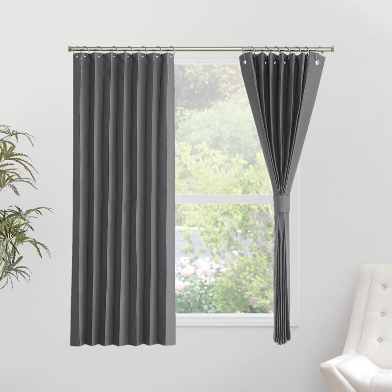 Blackout Room Divider Curtain for Bedroom, Curtain for Patio Sliding Door & Living Room Thermal Insulated Privacy Drapes, 1 Panel