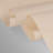 Dunmore Cream 6-Panel Single Rail Panel Track Extendable 48"-84" W x 91.4"H, Panel width 15.75"