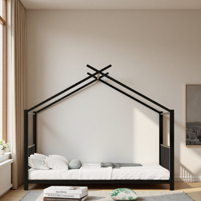 Lit plateforme simple en métal