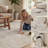 Soft Washable Vintage Distressed Beige Area Rug with Non-Slip Backing-90967564-89270437