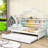 Verdia Wood House Bed with Trundle and Shelf-1181371094-1181371097