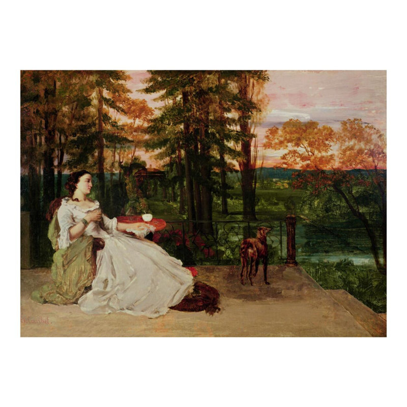 Femme de Francfort, Gustave Courbet, estampe numérique, H 16 po x l 20 po