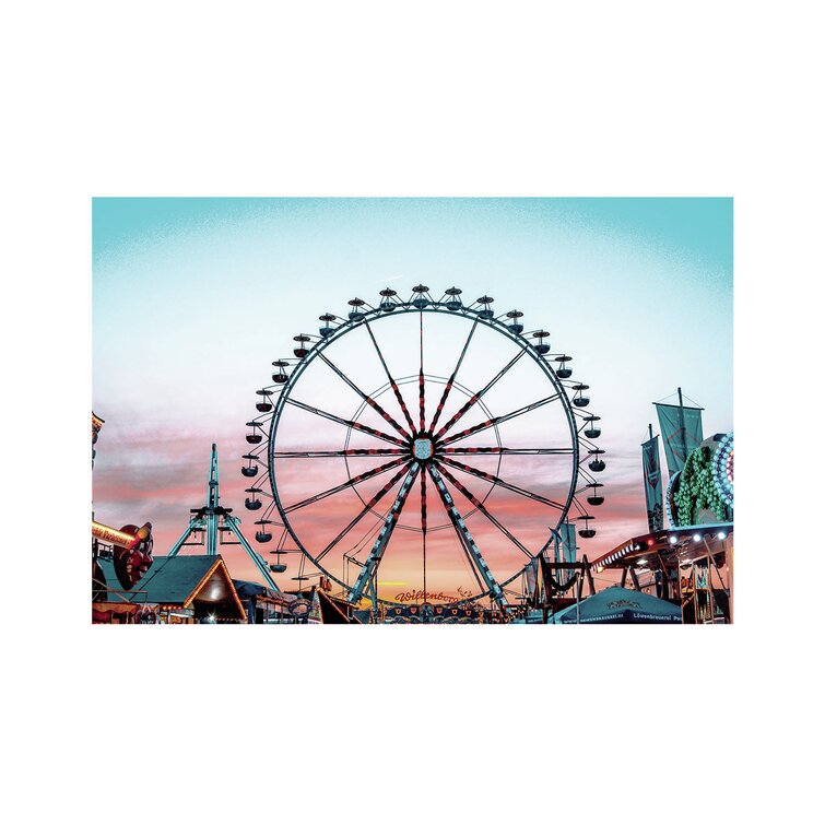 Latitude Run® Gibsonton County Fair Ferris Wheel Scene Setter | Wayfair