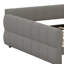 Structure de lit plateforme tapissier avec station de charge USB et 2 tiroirs de rangement-1225633855