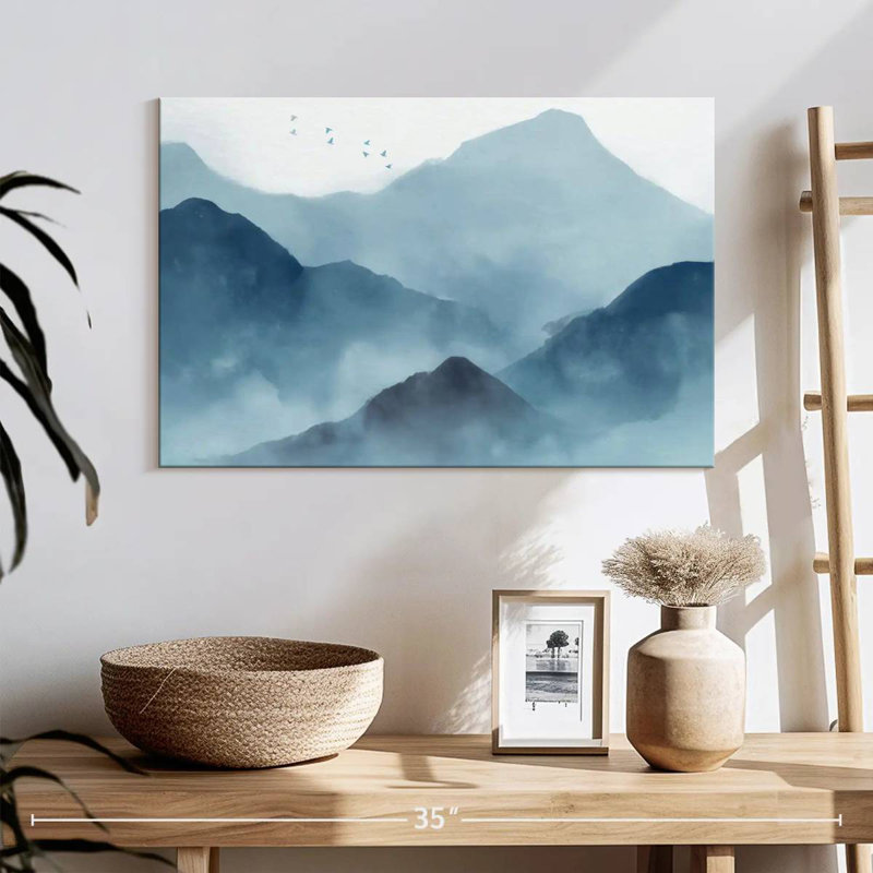 Alvord Abstract Mountain Range, 16" H x 24" W