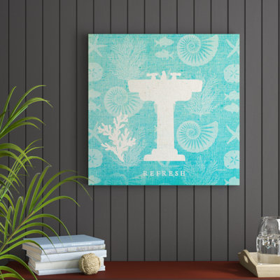 Pacific Bath III by Studio Mousseau - No Frame Print on Canvas