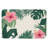 Tropical Flower Leaf Pattern Bath Rug, 36 X 24