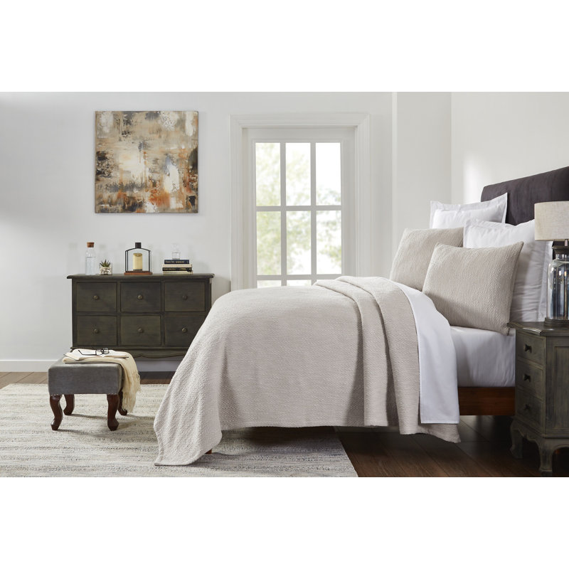 Percale Coverlet Set, Queen Coverlet/Bedspread + 2 Shams