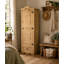 Harietta 1 Door Solid Wood Wardrobe