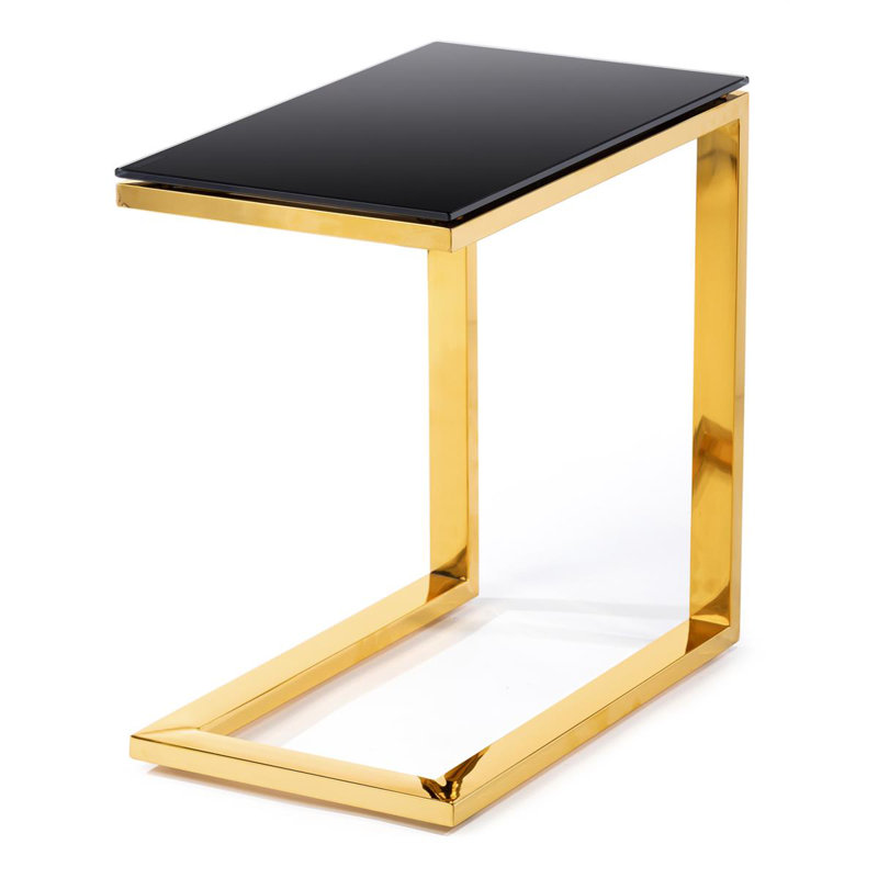 Lindel Glass Top C Table End Table