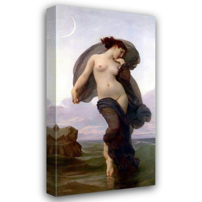«Evening Mood» par William Bouguereau - Art mural sur toile tendue avec châssis
