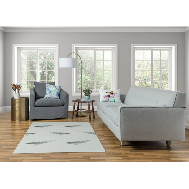Chenille Abstract Indoor Rug, Rectangle 4' x 6'